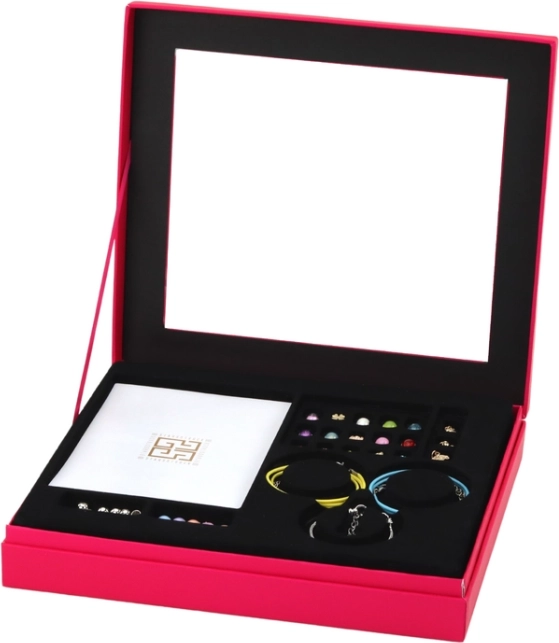 Elegante portagioie rosa