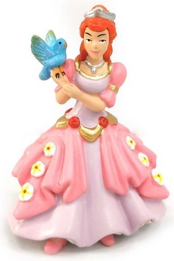 Statuetta principessa con uccellino