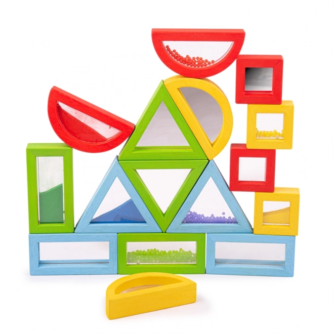 Blocchi Arcobaleno Sensoriali Bigjigs Toys