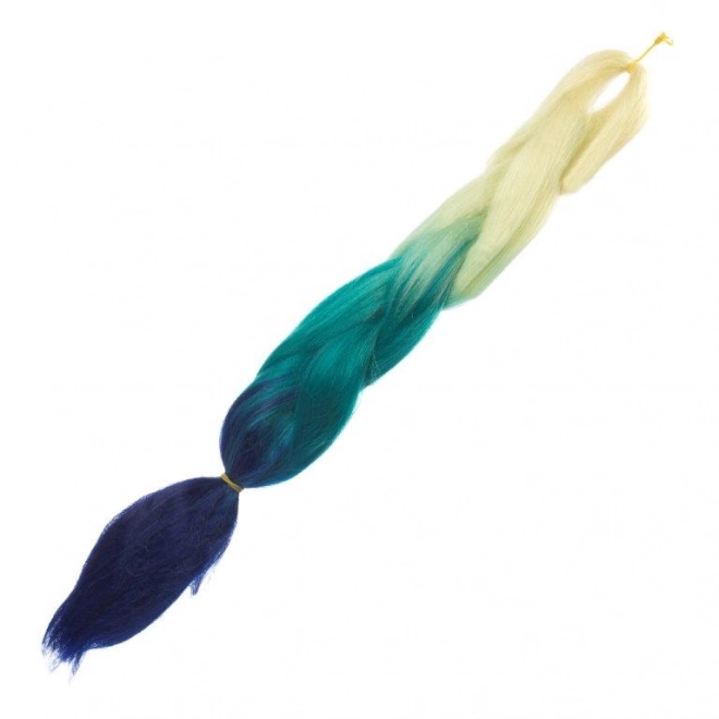 Capelli ombré sintetici – Biondo-verde-blu