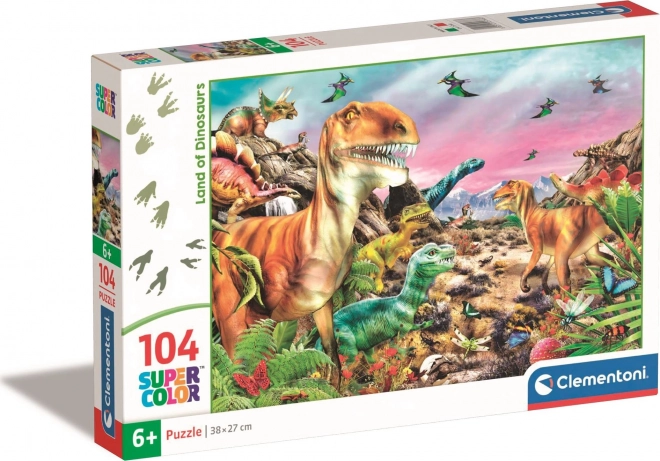 Puzzle Terra dei Dinosauri 104 Pezzi CLEMENTONI