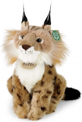 Lince di peluche seduta 23 cm eco-friendly