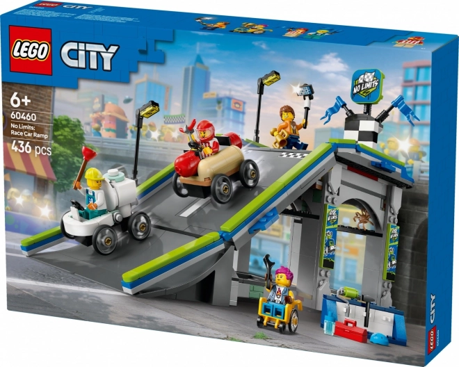 Lego City Senza Limiti: Pista con Rampe per Auto da Corsa