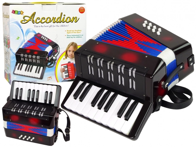 Accordeon musicale per bambini nero