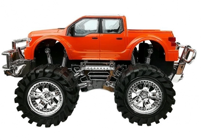 Set di Veicoli Monster Truck Arancione e BMW Rossa