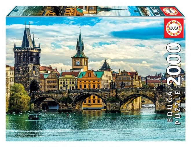 Puzzle Vista su Praga 2000 Pezzi