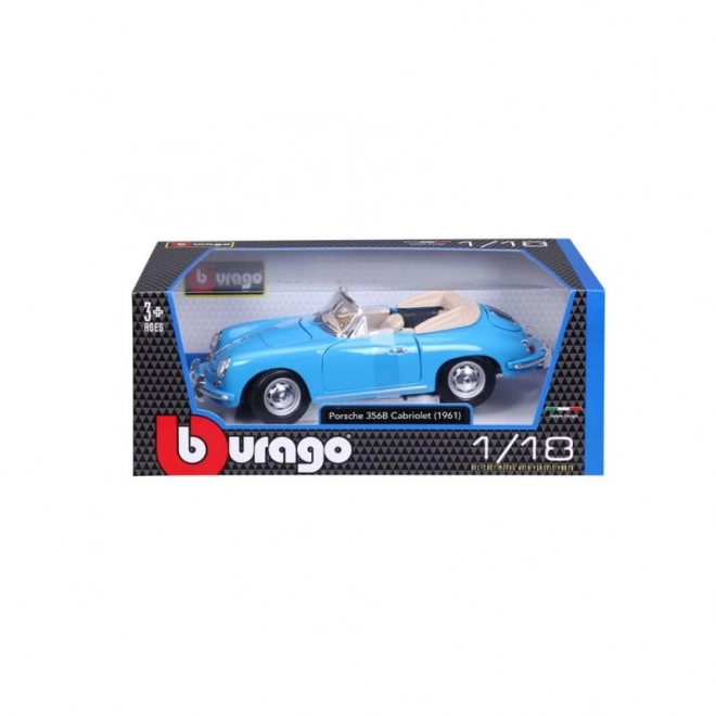 Modellino Porsche 356B Cabriolet 1961 Blu Bburago