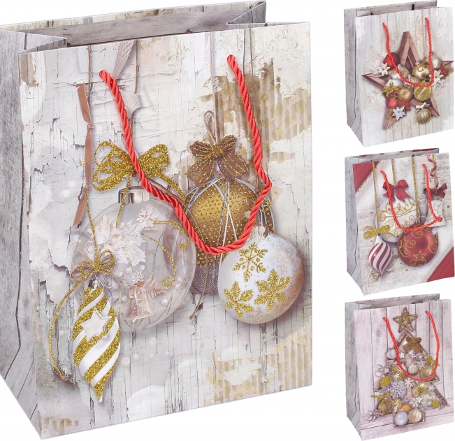 Borsa regalo di Natale piccola 23x18x10 cm