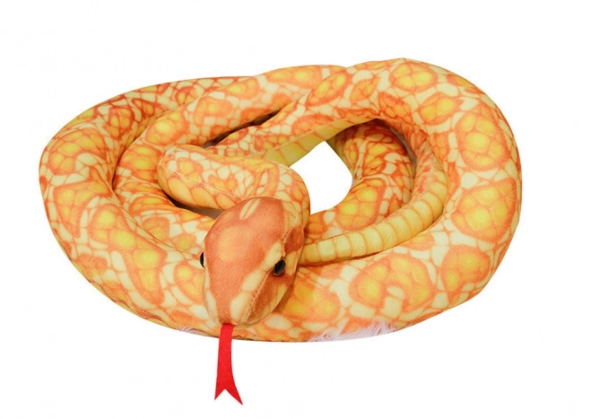 Peluche serpente dorato 200 cm