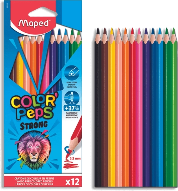 Pastelli colorati Maped Color'Peps Strong 12 pezzi