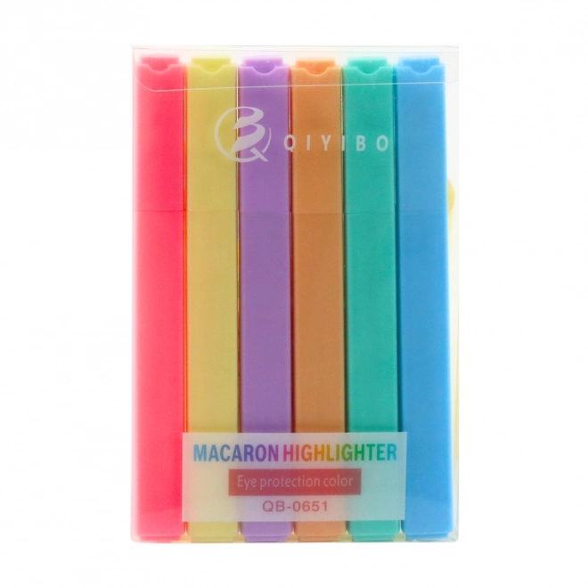 Set evidenziatori colorati per ufficio e scuola 6 pezzi