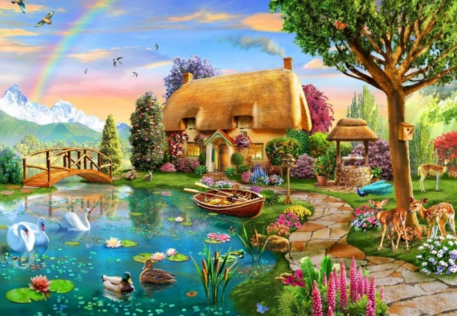 Puzzle Chata al Lago 1000 Pezzi