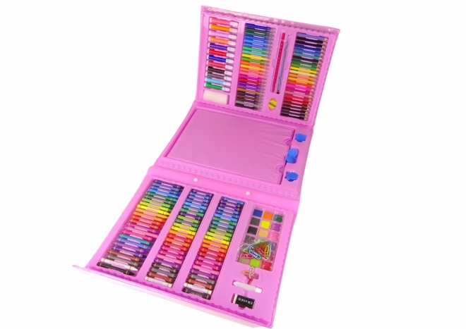 Set artistico valigetta rosa 208 pezzi