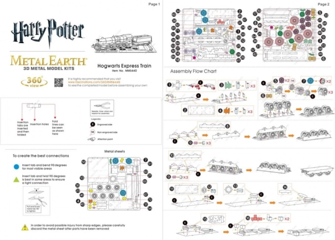 Puzzle 3D Metal Earth Harry Potter Espress Hogwarts