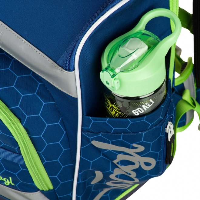 Cartella scolastica Zippy plus con motivo pallone da calcio
