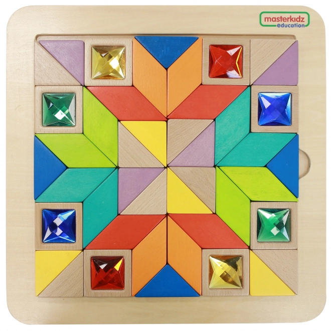 Gioco educativo di mosaico colori e forme Masterkidz Tangram Montessori