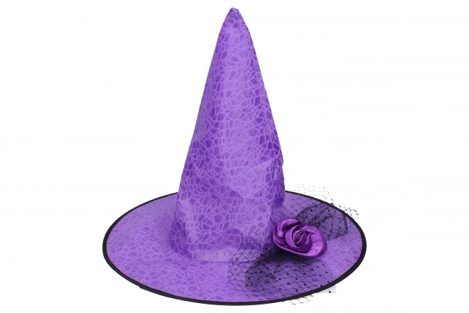 Set carnevale - cappello da strega viola