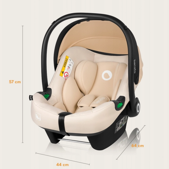 Lionelo seggiolino auto Astrid i-Size 40-87 cm, sabbia beige