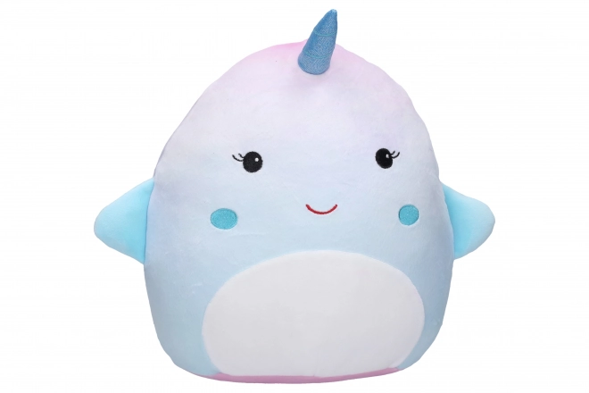 Cuscino peluche unicorno pesce 25cm