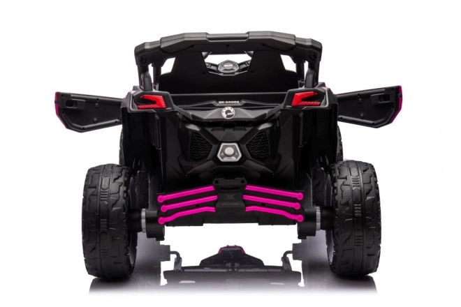 Auto elettrica per bambini Buggy Can-Am rosa