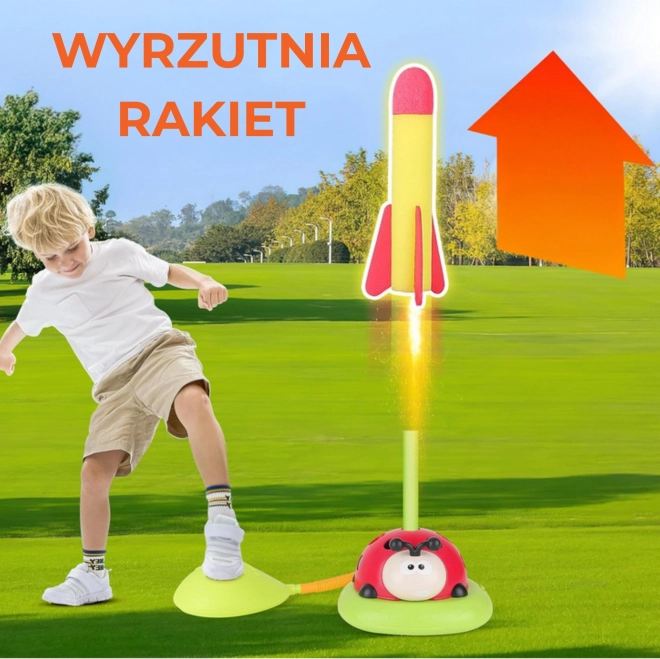 WOOPIE Gioco interattivo per bambini 3 in 1: Lanciarazzi, Corda, Gioco con bersaglio Coccinella
