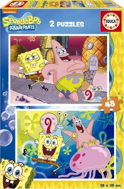 Puzzle Spongebob 2x48 pezzi