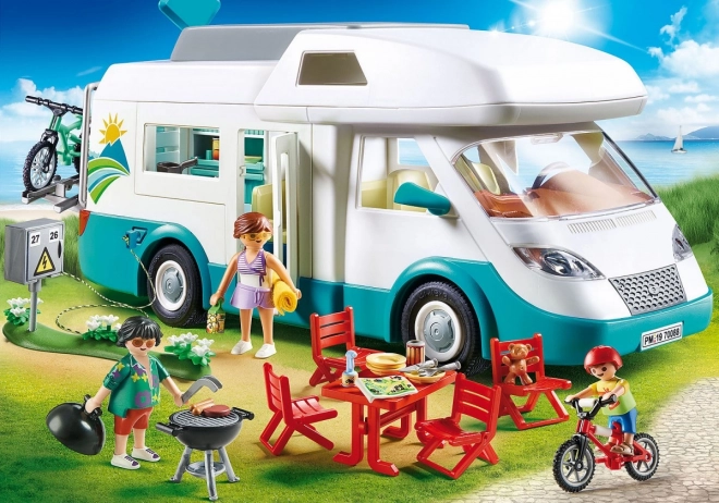 Set Figure Playmobil Auto da Campeggio