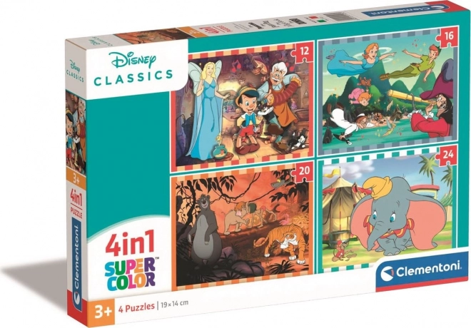 Puzzle Disney Classico 4 in 1