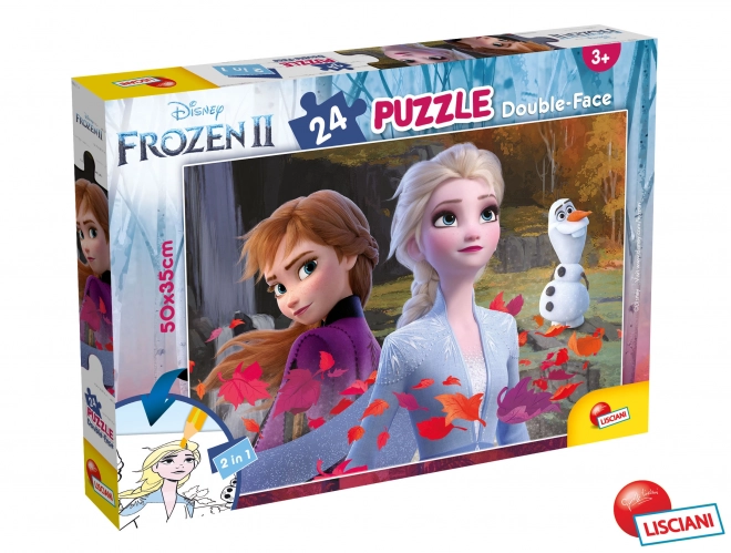 Puzzle Doppio Lato Frozen 24 Pezzi