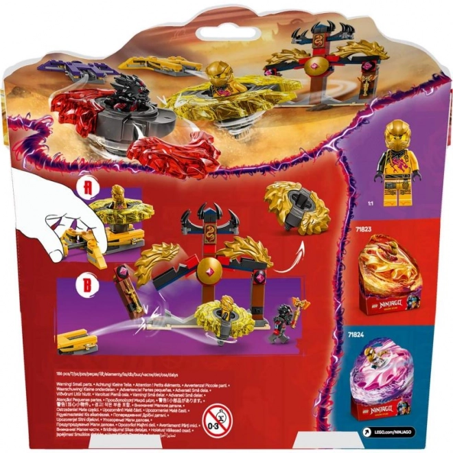 Zechi NINJAGO Smocze Spinjitzu - Set da battaglia