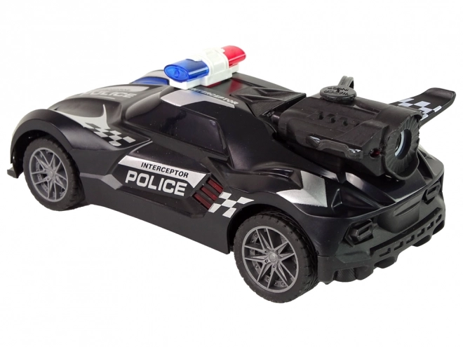 Auto della Polizia R/C Nero Telecomandato