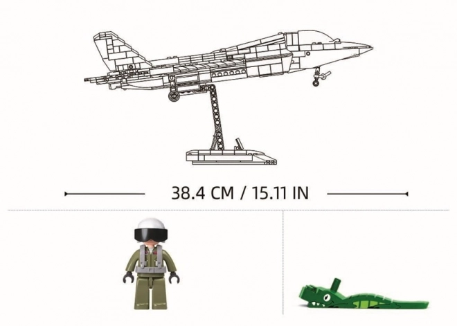 Sluban Aeroplano Stealth Metallizzato