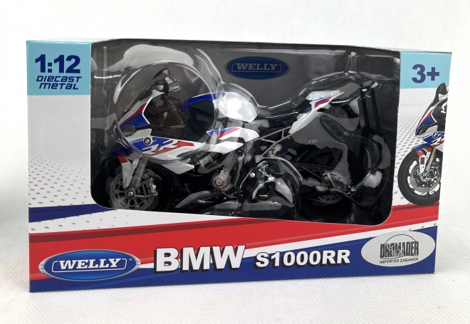 Modellino Moto Bmw S1000RR 1:12 Bianco