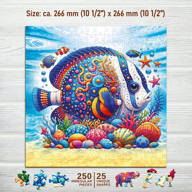 Puzzle in legno pesce esotico 250 pezzi