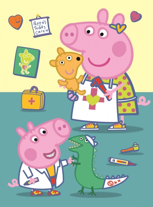 Puzzle Peppa Pig visita medica