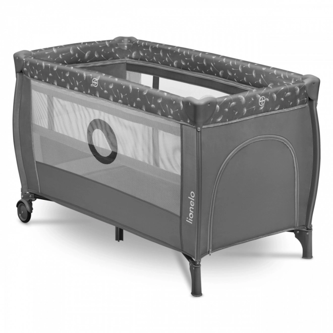 Lettino da viaggio per bambini Lionelo Stefi Plus grigio bianco