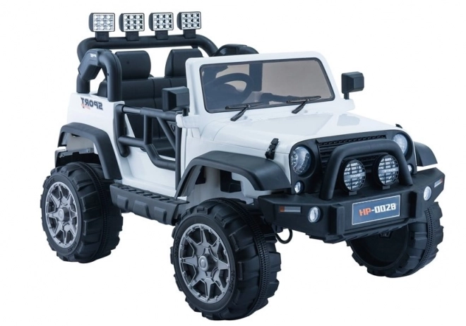 Auto elettrica per bambini Jeep bianco