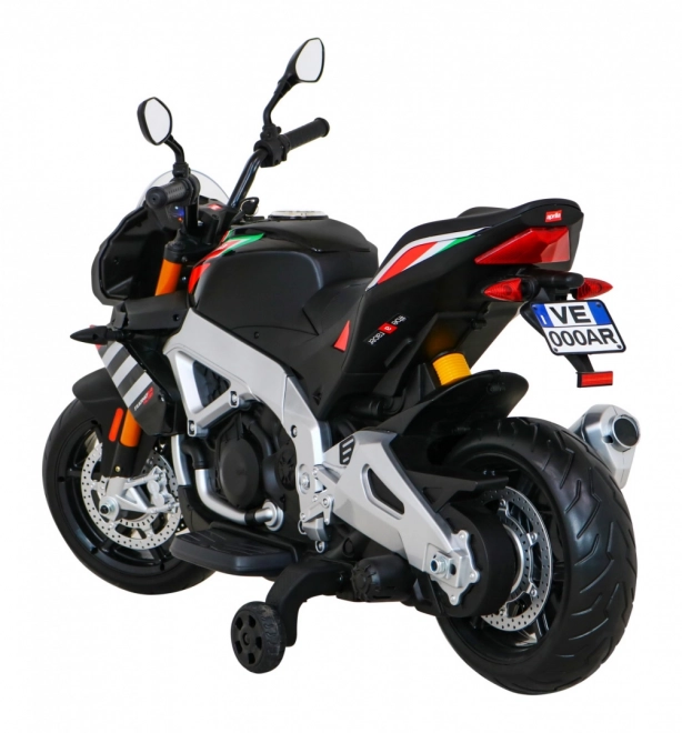 Moto a batteria per bambini Aprilia Tuono V4 nero