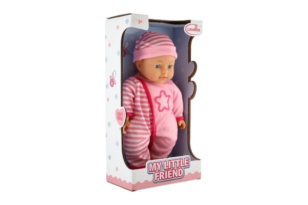 Bambola neonato 30 cm corpo morbido rosa