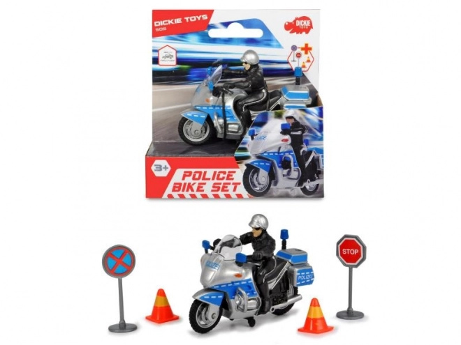 Motocicletta Polizia 10 cm con Accessori