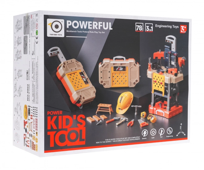 Set da piccolo tuttofare 3 in 1 per bambini 3+