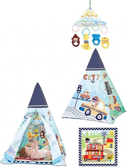 Tenda divertente per bambini con tappetino 85 x 85 x 112 cm
