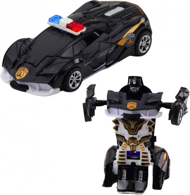 Auto robot 2v1 auto sportivo della polizia
