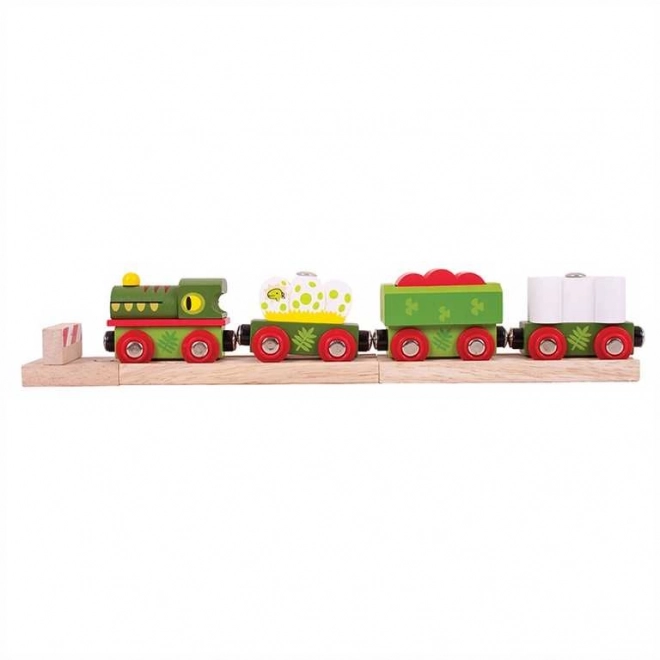 Bigjigs Rail trenino dinosauro con tracce