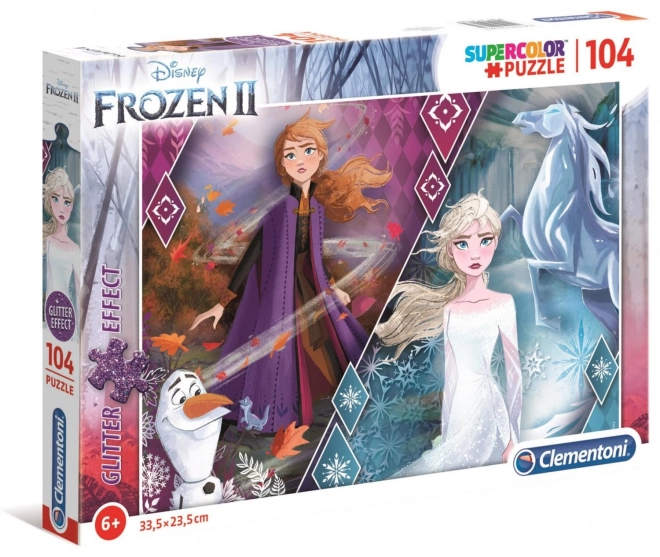 Puzzle luccicanti Frozen 2: Anna ed Elsa 104 pezzi