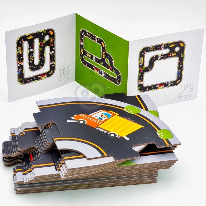 Woopie Green puzzle cittadine per bambini - Autodromo