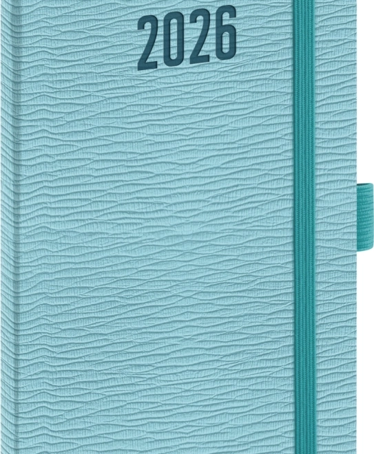 Agenda tascabile Rivoli 2026 azzurro chiaro