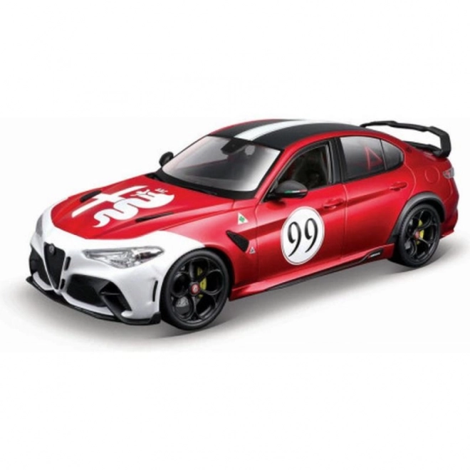 Alfa Romeo Giulia GTAm Modello In Scala 1:18 Met Rosso