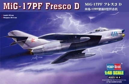 Aereo Modellino HOBBY BOSS MiG-17PF Fresco D scala 1/48