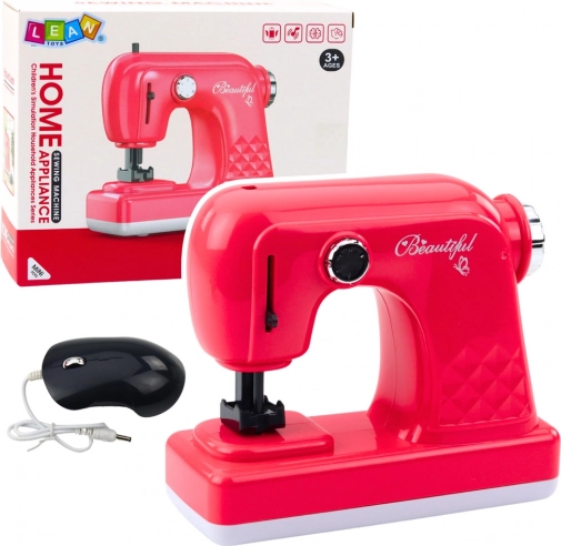 Macchina da cucire divertente per bambini con topolino rosa
